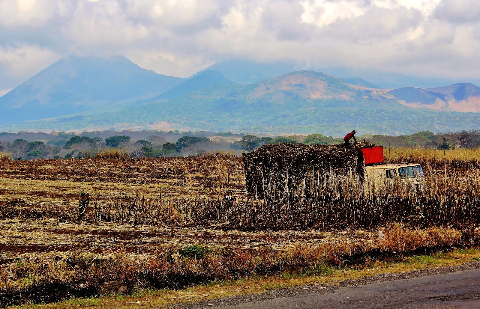 Canon EOS 600D (Rebel EOS T3i / EOS Kiss X5) sample photo. Sugar cane, mountain, truck photography