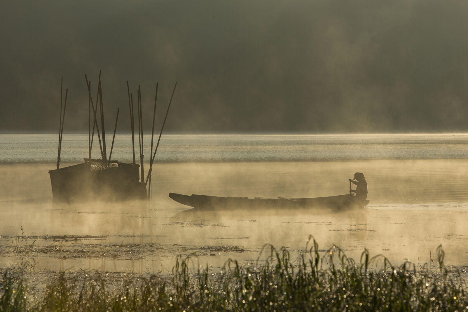 Canon EOS 6D + Canon EF 70-200mm F2.8L IS USM sample photo. Landscape, nature, boat, sunrise photography