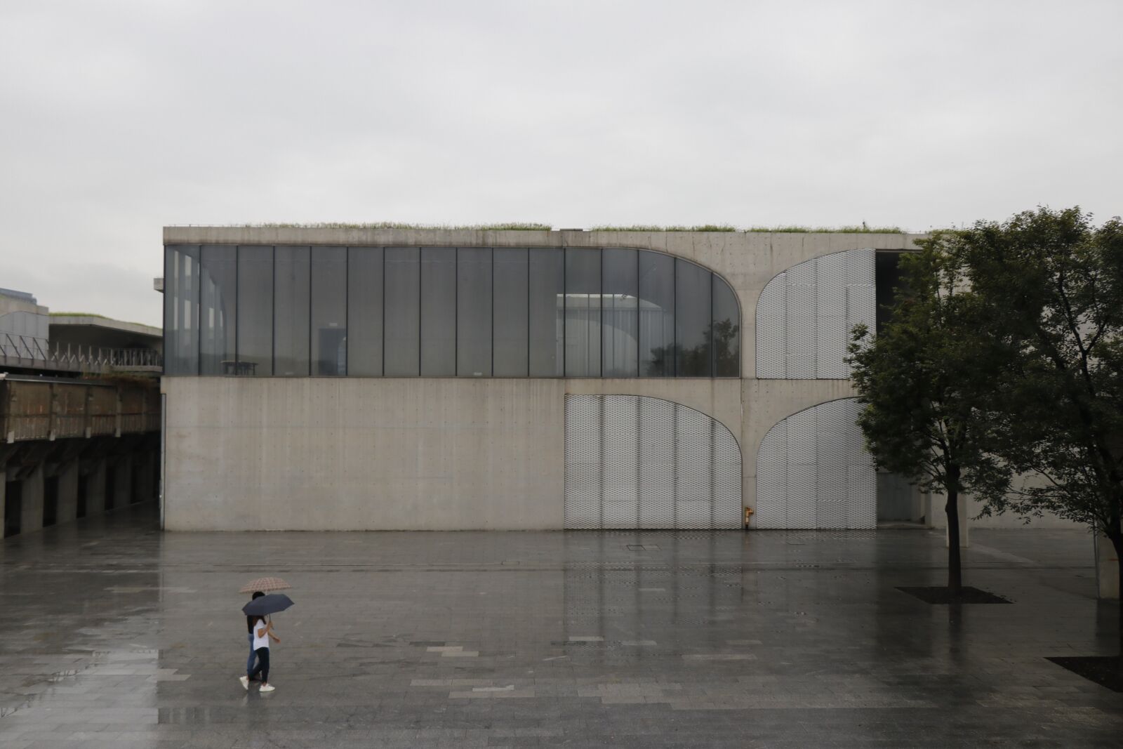 Canon EOS 80D sample photo. Art gallery, people, rain photography