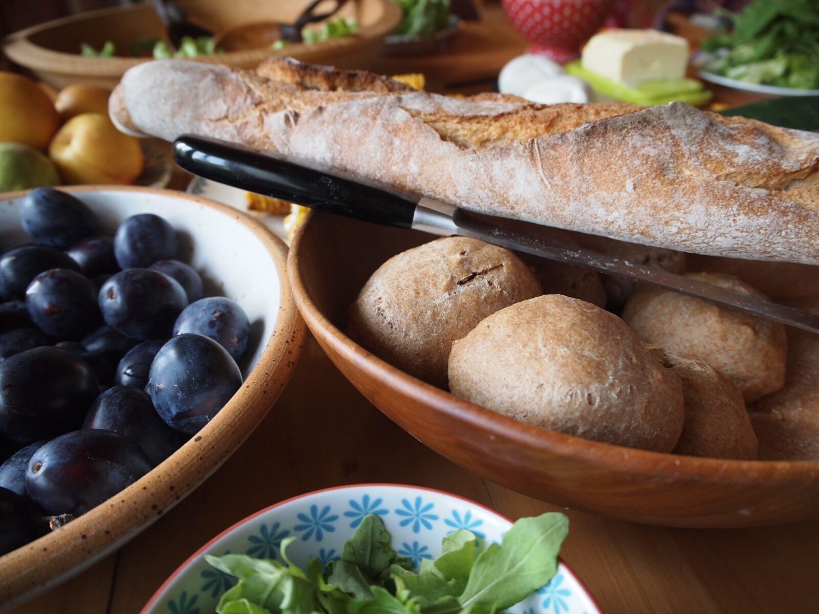 Olympus PEN E-PL2 sample photo. Food, meal, baguette photography