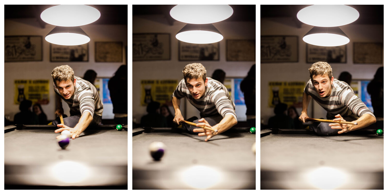 ZEISS Milvus 50mm F1.4 sample photo. Balls, bar, cue, emotions photography