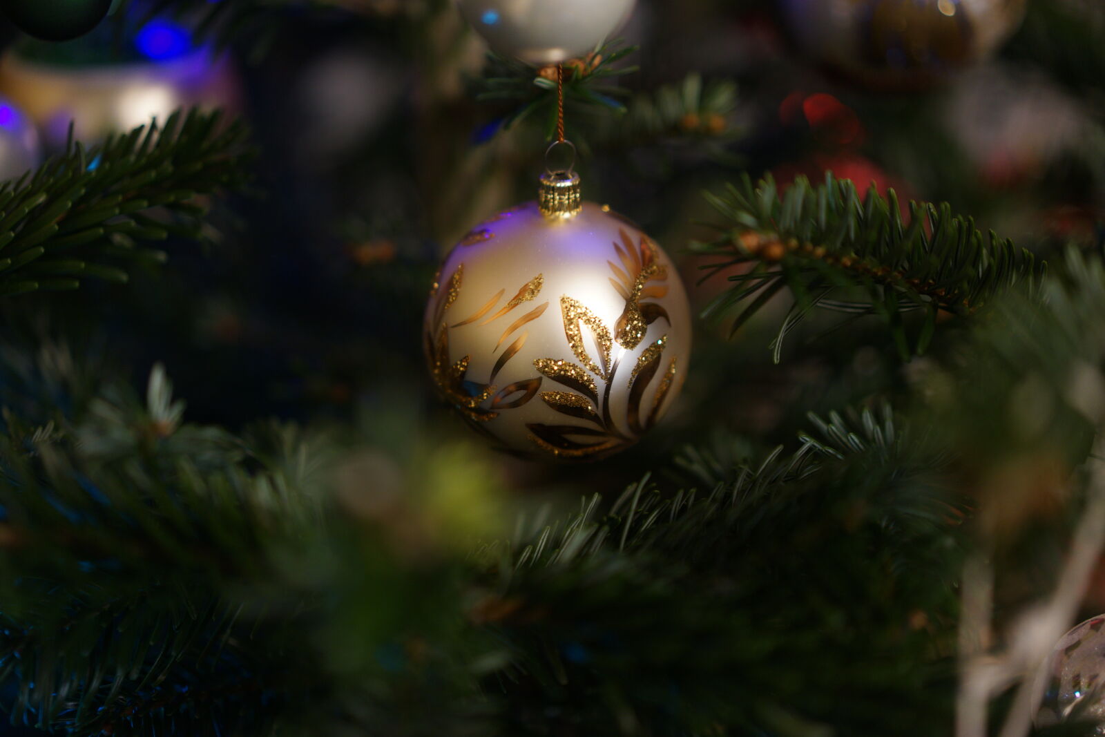 Sony a7 II + Sony Sonnar T* FE 55mm F1.8 ZA sample photo. Balls of christmas decoration photography