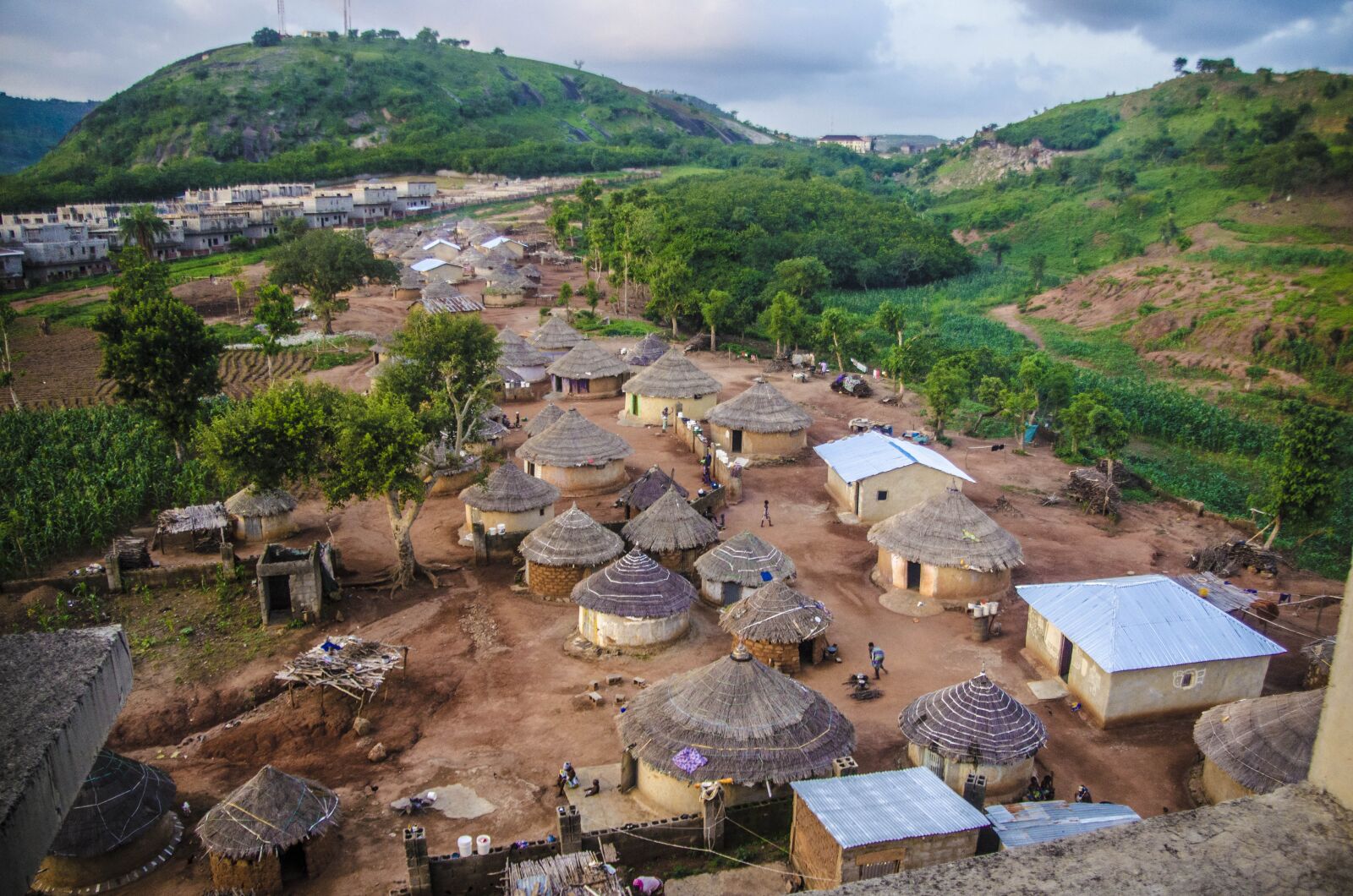 Nikon D5100 sample photo. Huts, fulani, sunset photography