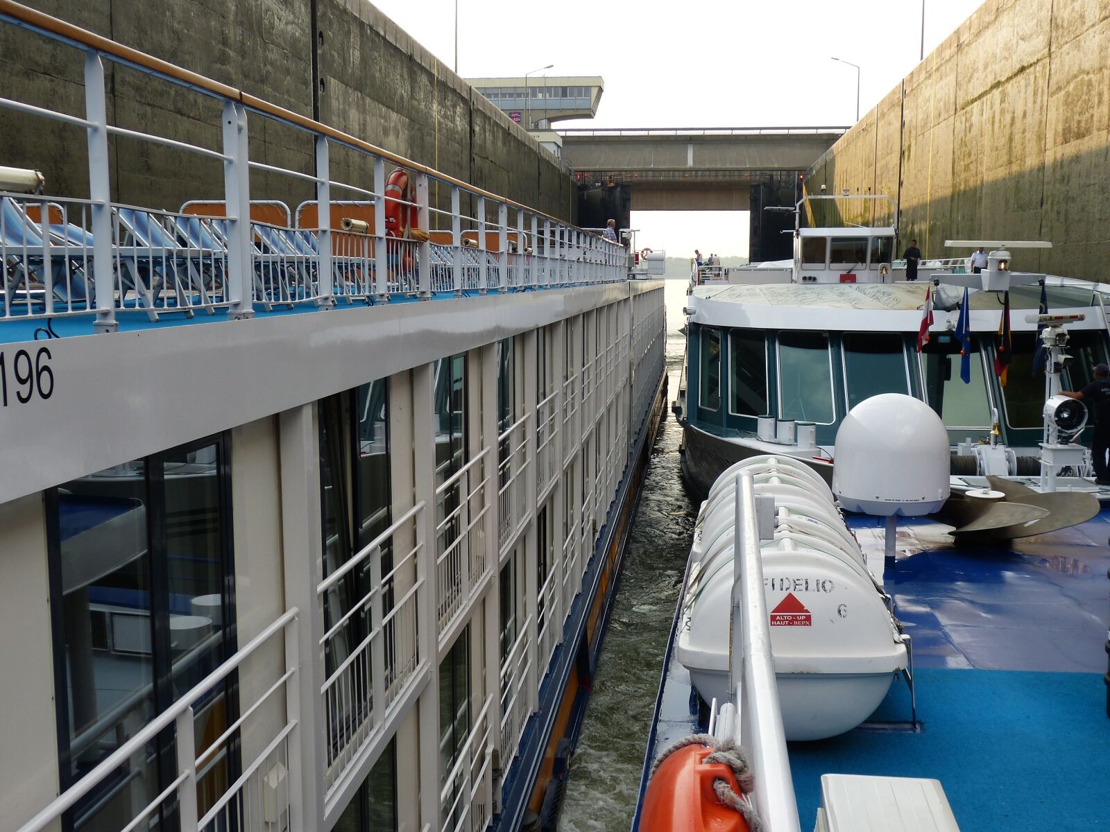 Panasonic Lumix DMC-FZ150 sample photo. Danube, lock, river photography
