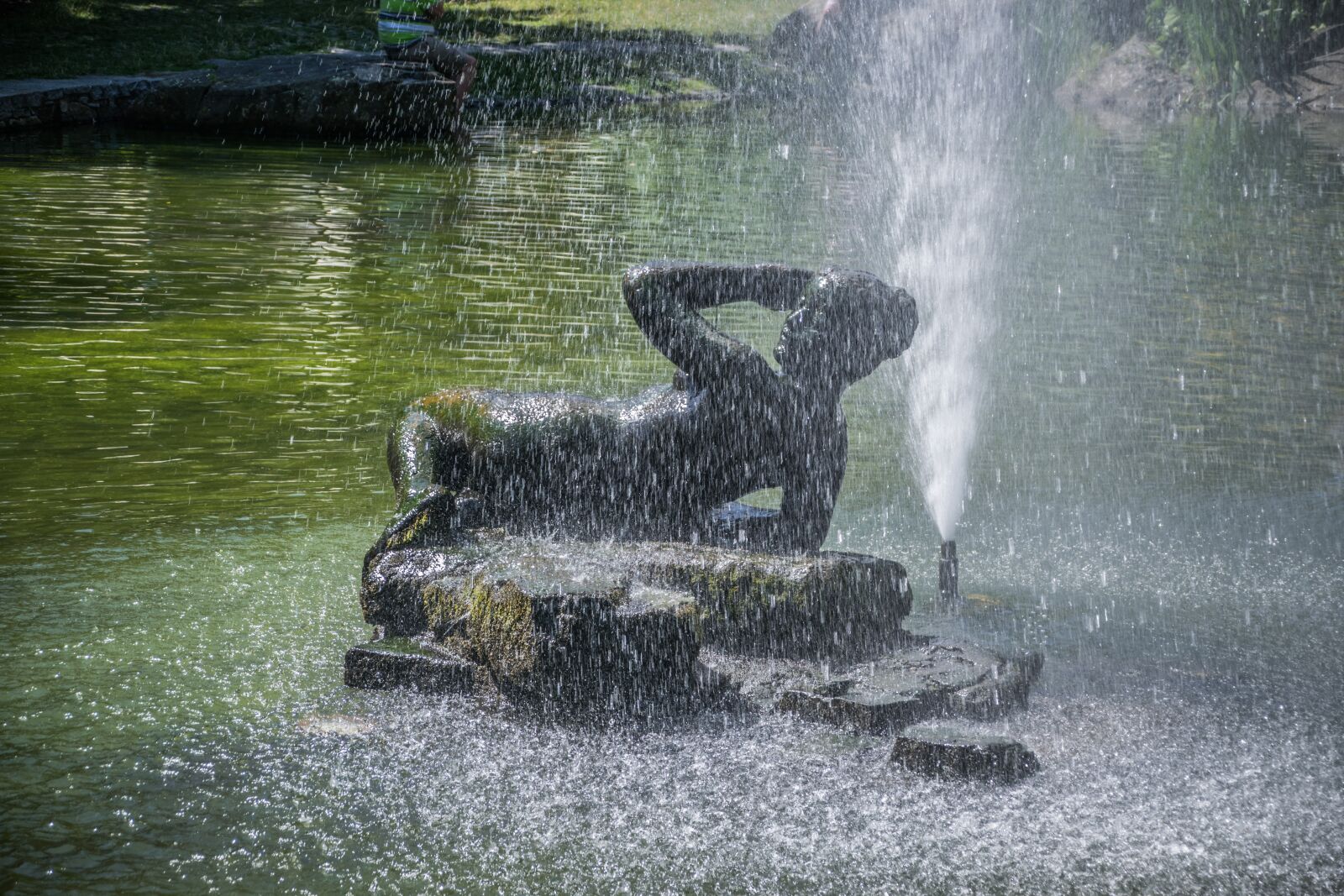 Nikon D5300 sample photo. Spout, statue, water photography