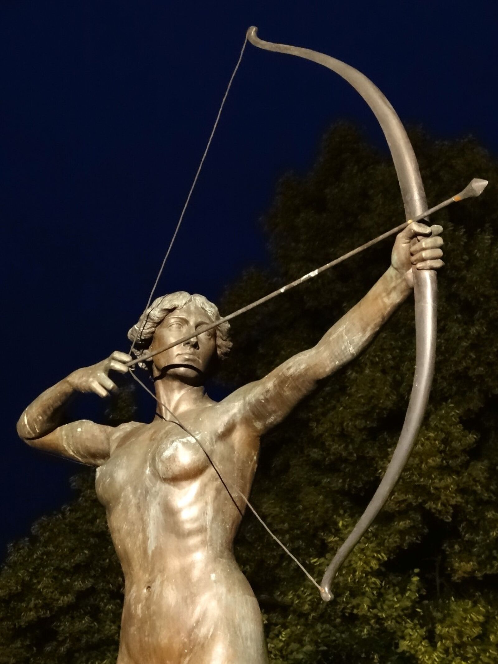 Sony Cyber-shot DSC-HX20V sample photo. Luczniczka, bydgoszcz, statue photography