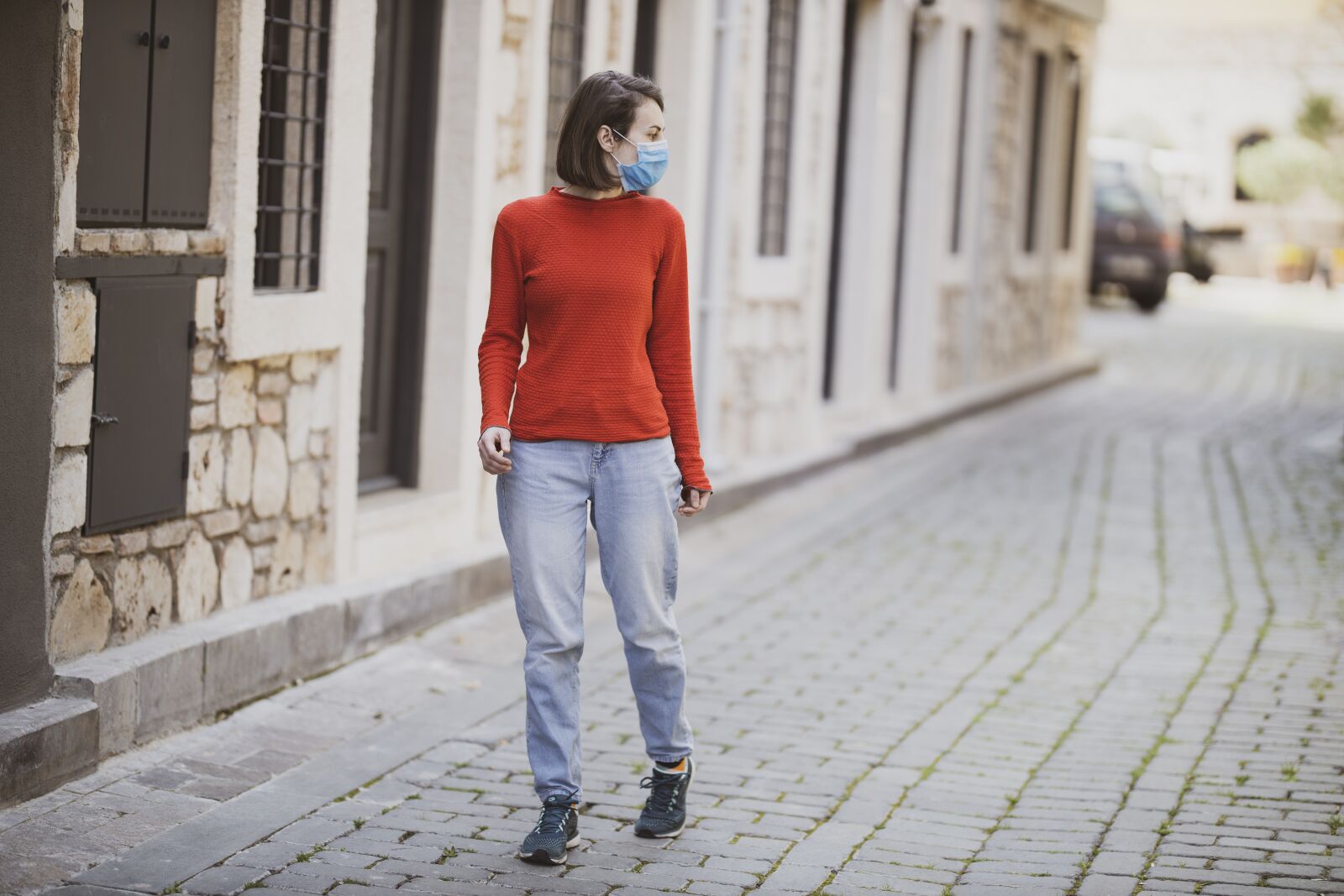 Canon EOS R + Canon RF 85mm F1.2L USM sample photo. Mask, coronavirus, quarantine photography