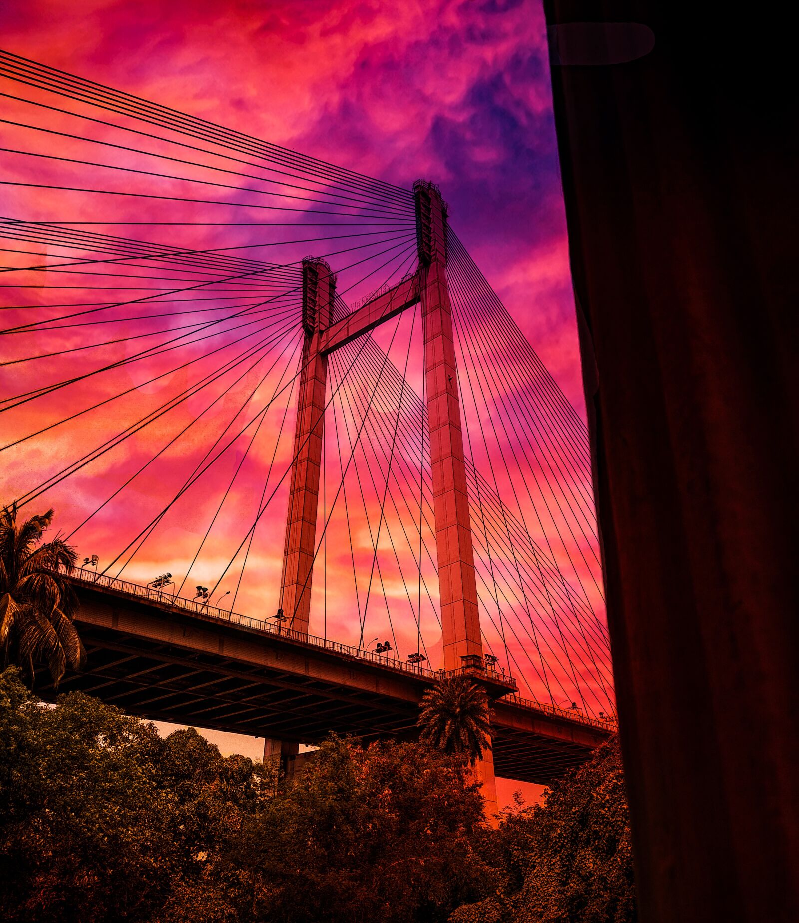 Xiaomi Redmi Note 5 sample photo. Sunset, bridge, dusk photography