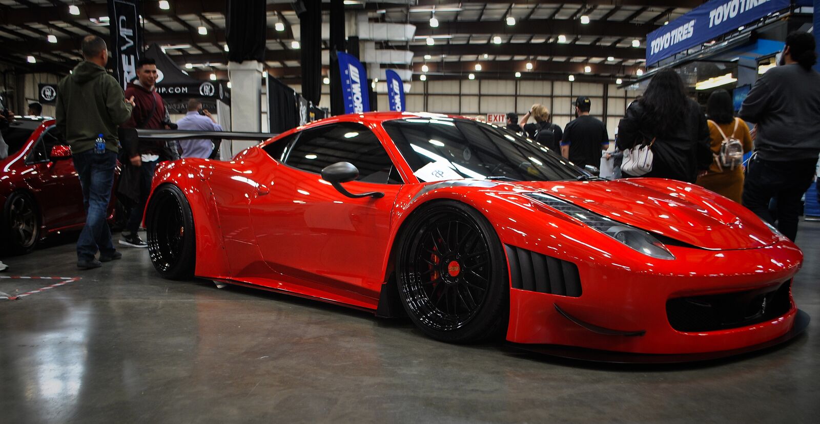 Nikon D3000 sample photo. Ferrari, fast, car photography