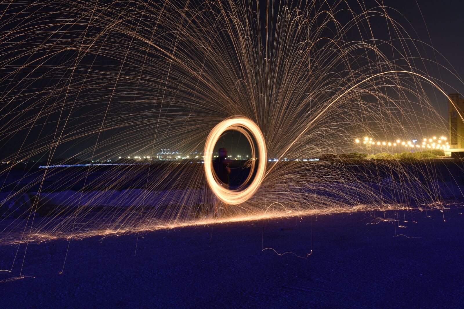 Nikon D3400 sample photo. Light, painting, night photography