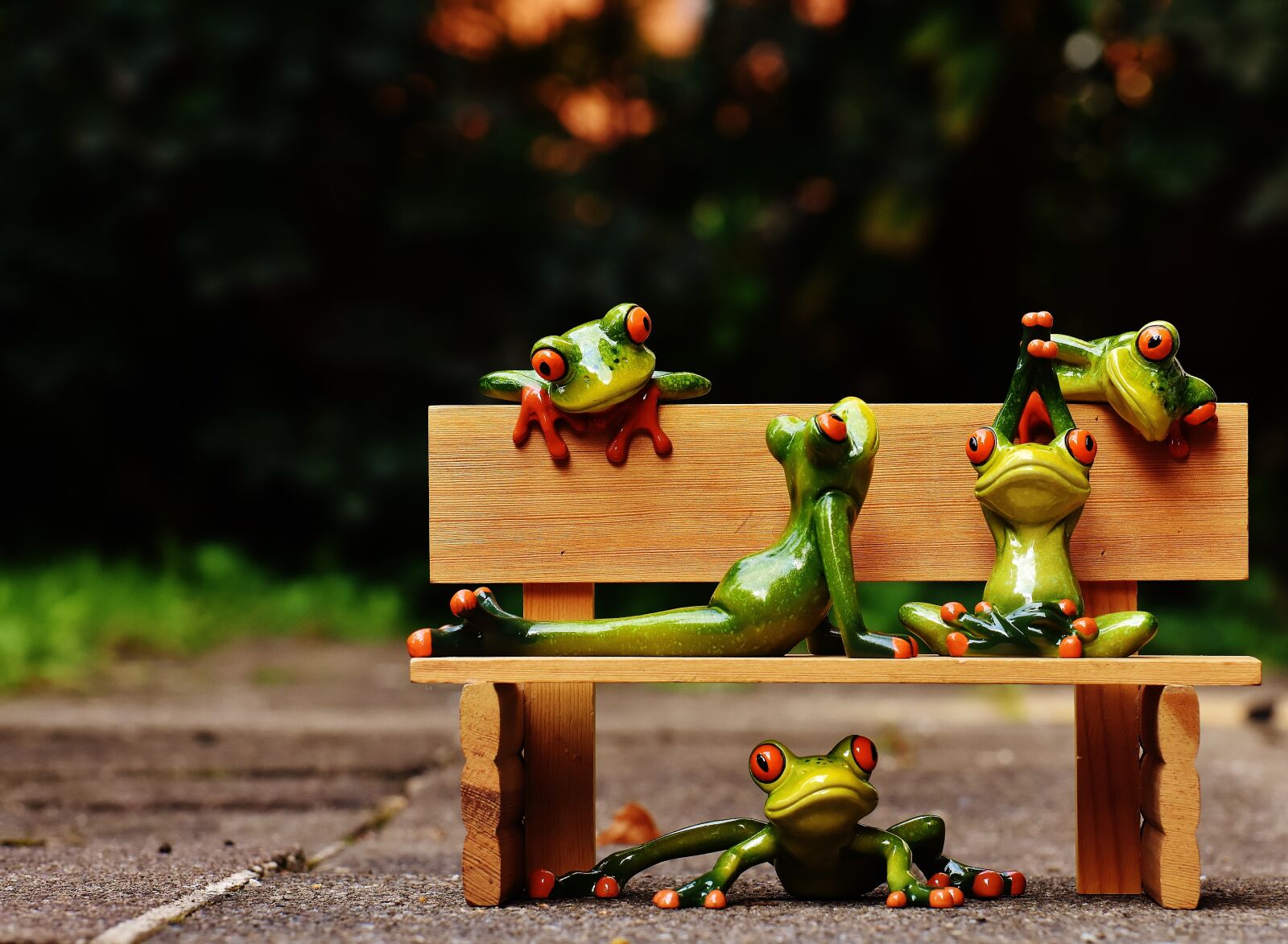 Nikon D7200 sample photo. Frogs, yoga, bank photography