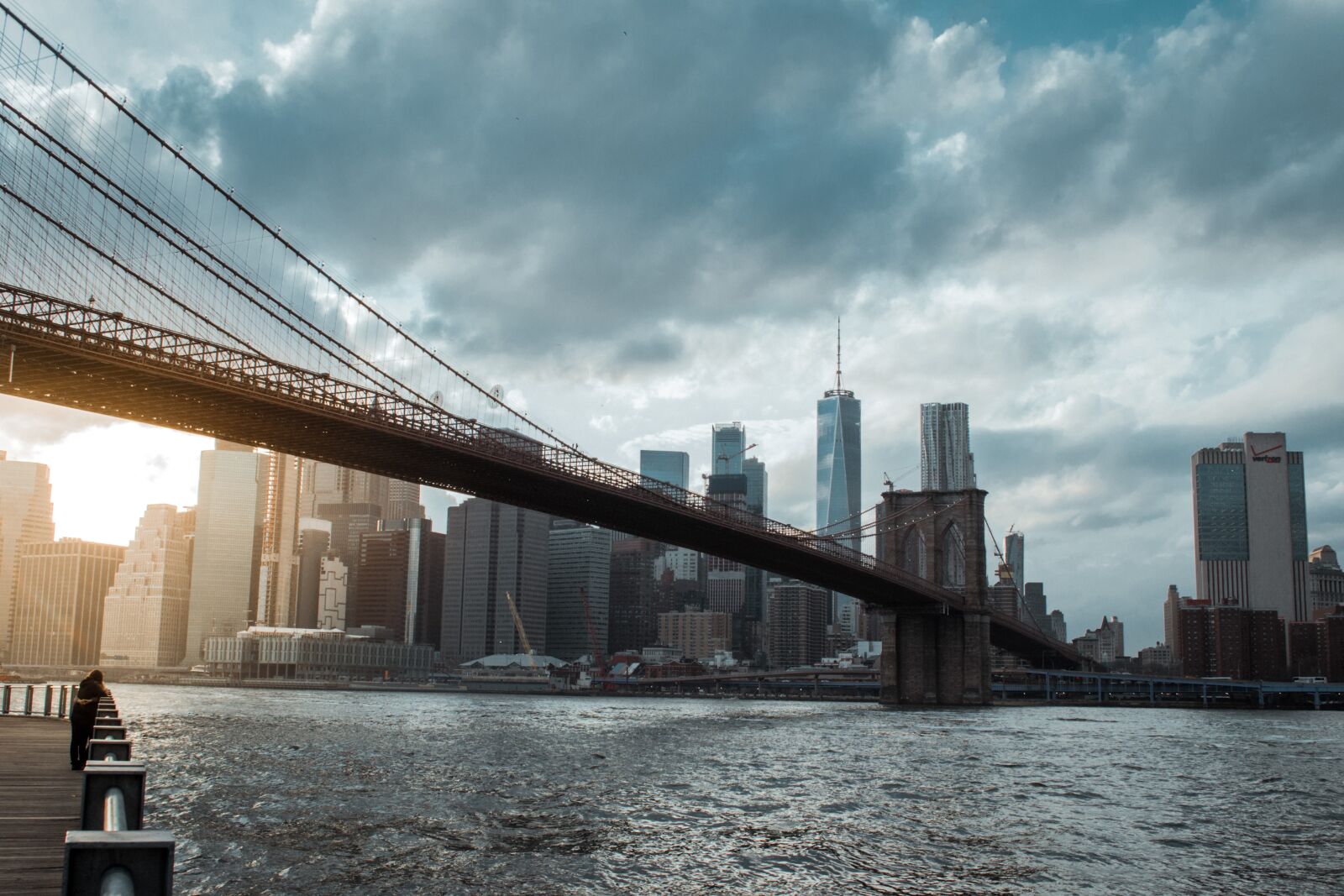 Nikon D3100 sample photo. Brooklyn bridge, skyline, new photography