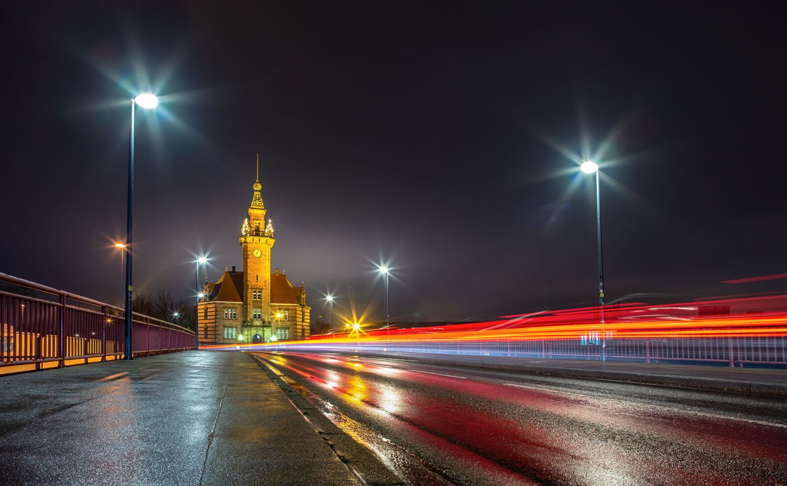 Nikon D600 sample photo. Night, road, architecture photography