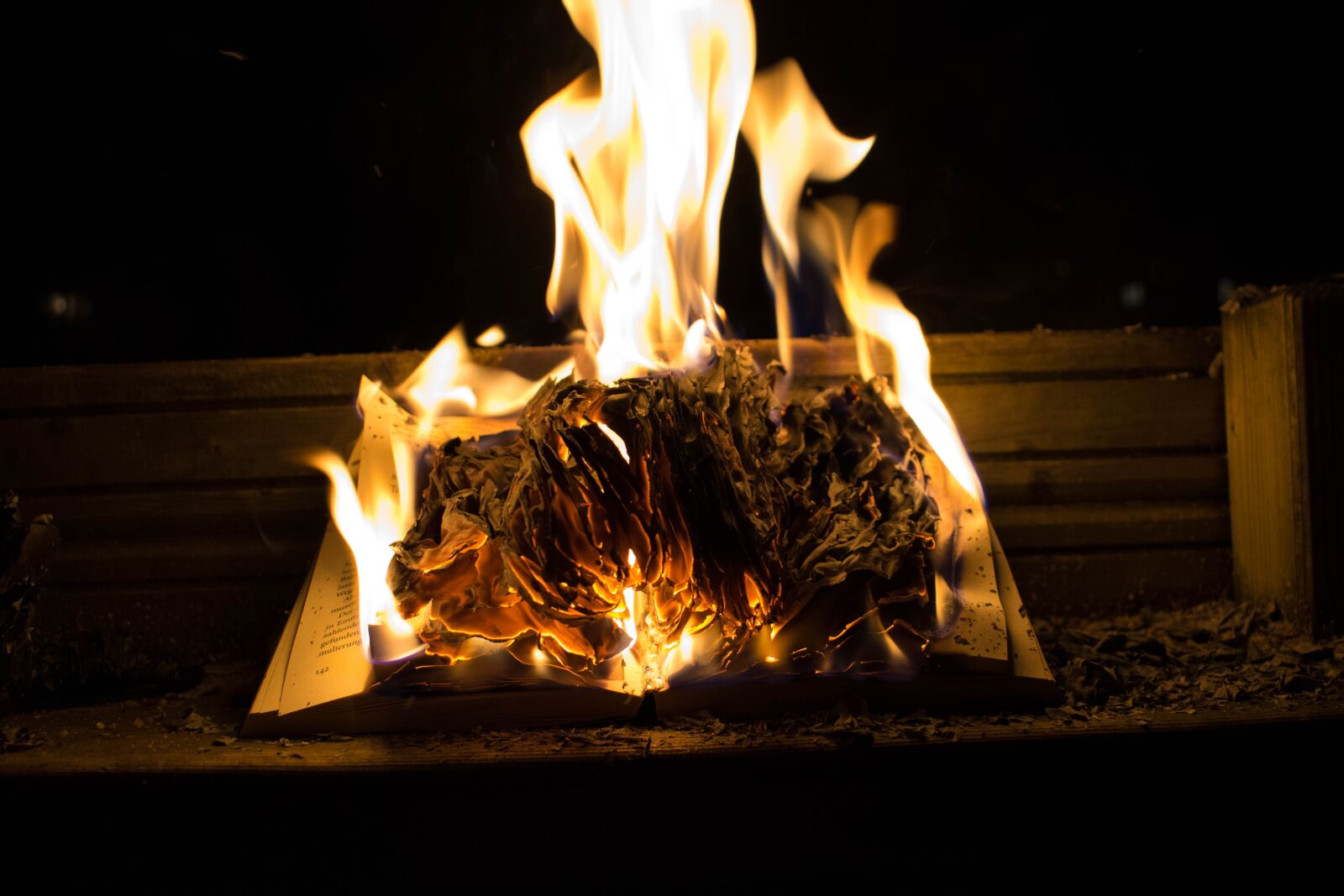 Nikon D5300 sample photo. Books, fire, magic photography