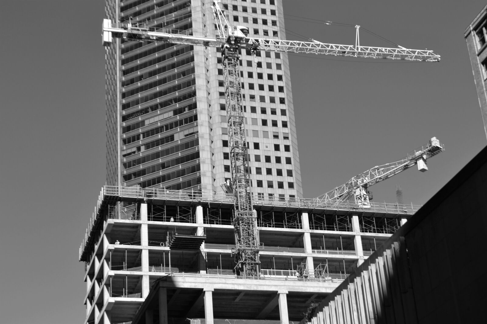 Nikon D3100 sample photo. Parking lot under construction photography