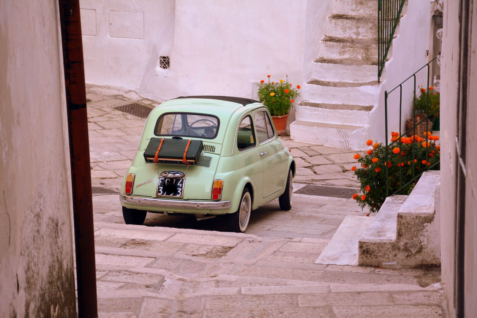 Nikon D7100 sample photo. Vintage car, flowers, 500 photography