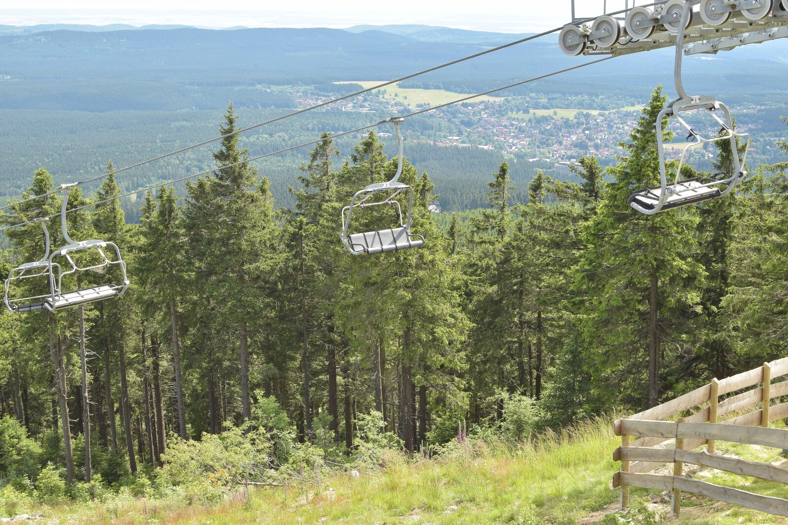 Nikon D5300 sample photo. Chairlift, landscape, mountains photography