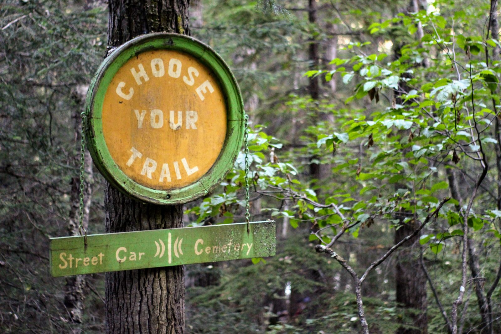 Canon EOS 700D (EOS Rebel T5i / EOS Kiss X7i) sample photo. Hiking trail, outdoors, sign photography