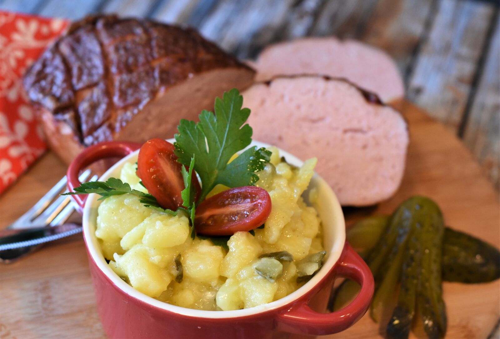 Nikon D7200 sample photo. Meat loaf, liver cheese photography