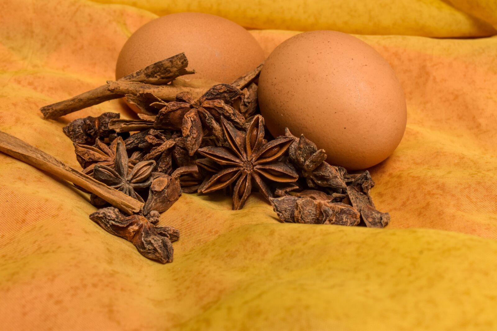 Nikon D3400 sample photo. Star anise, condiments, anise photography