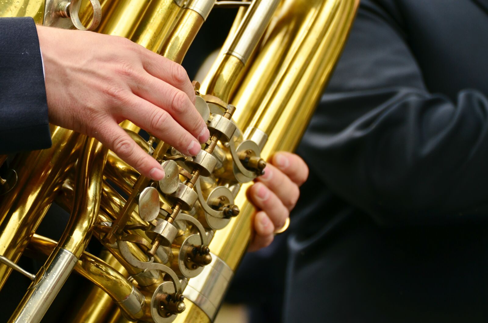 Nikon D5100 sample photo. Tuba, brass band, musical photography