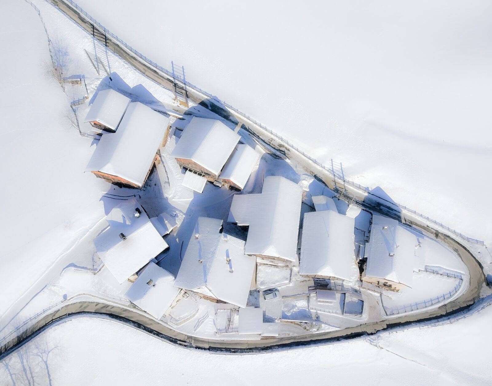 DJI FC220 sample photo. Houses, mountain, agriculture photography