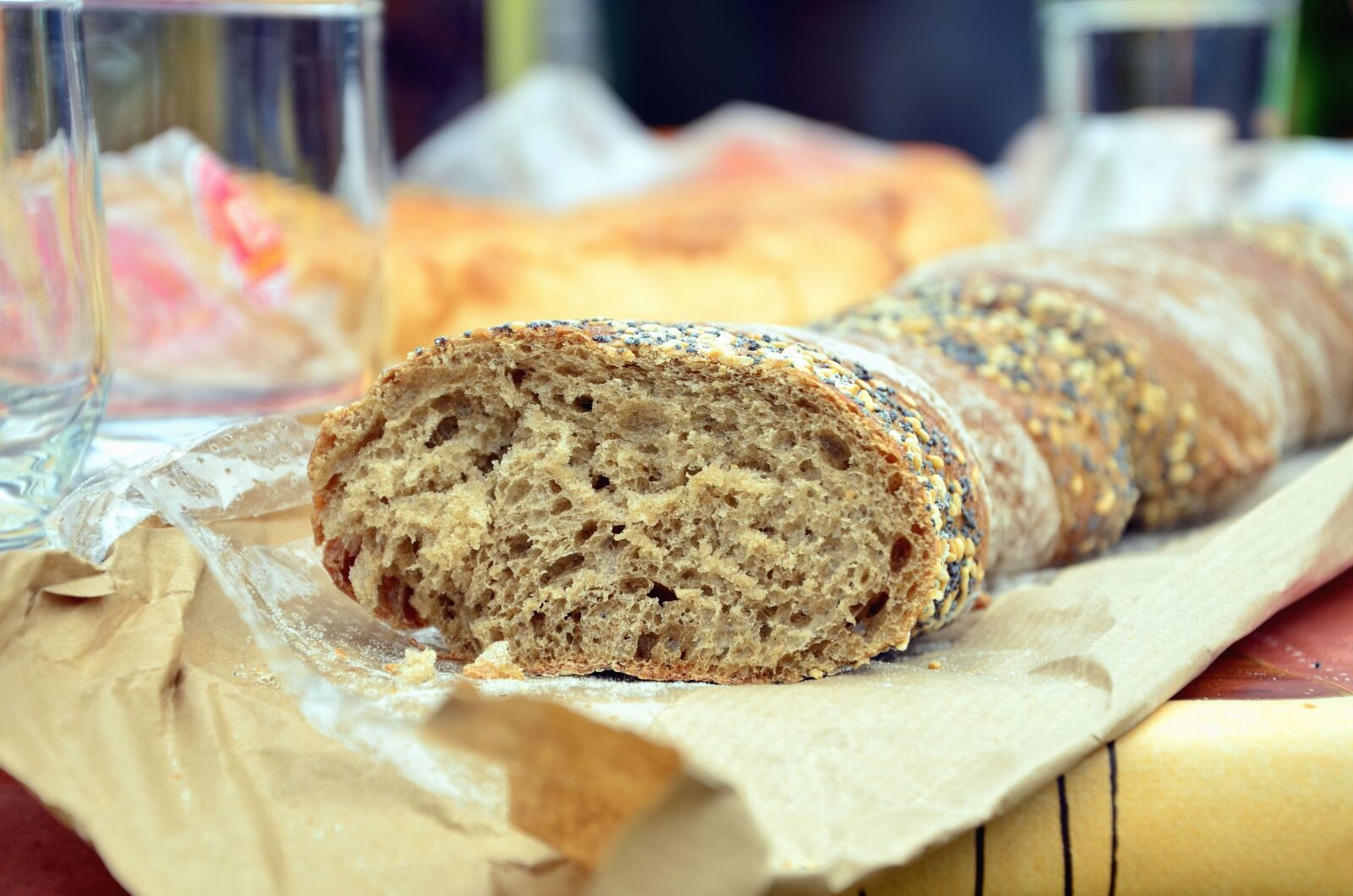 Nikon D5100 sample photo. Bread, grains, baked, food photography