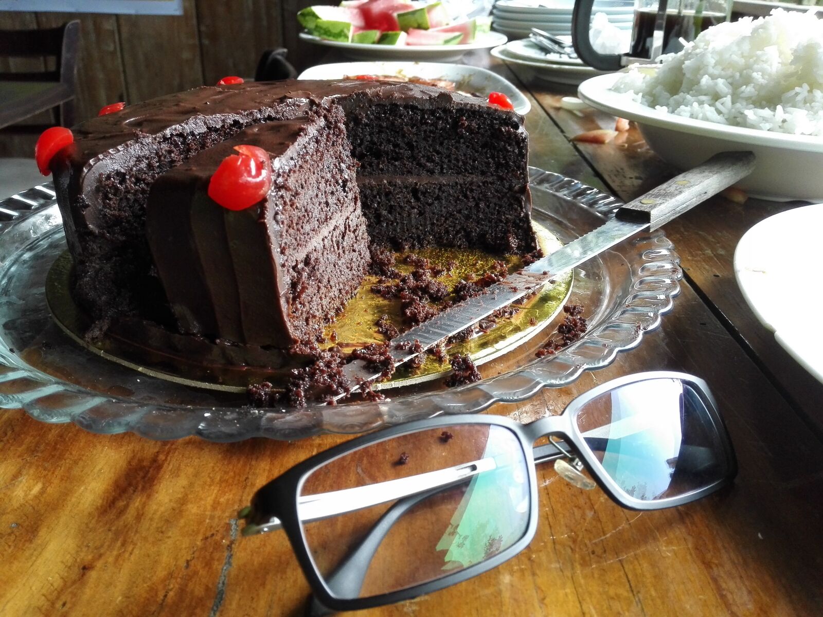 HUAWEI H60-L04 sample photo. Cake, glasses, glass photography