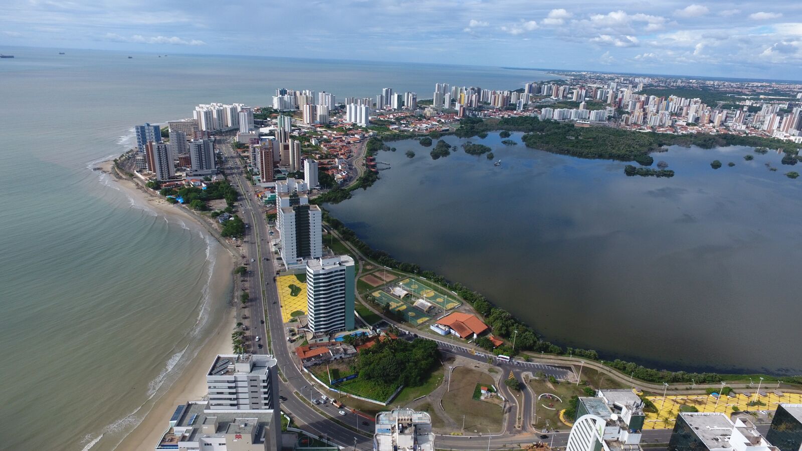 DJI FC330 sample photo. Buildings, island, peninsula photography