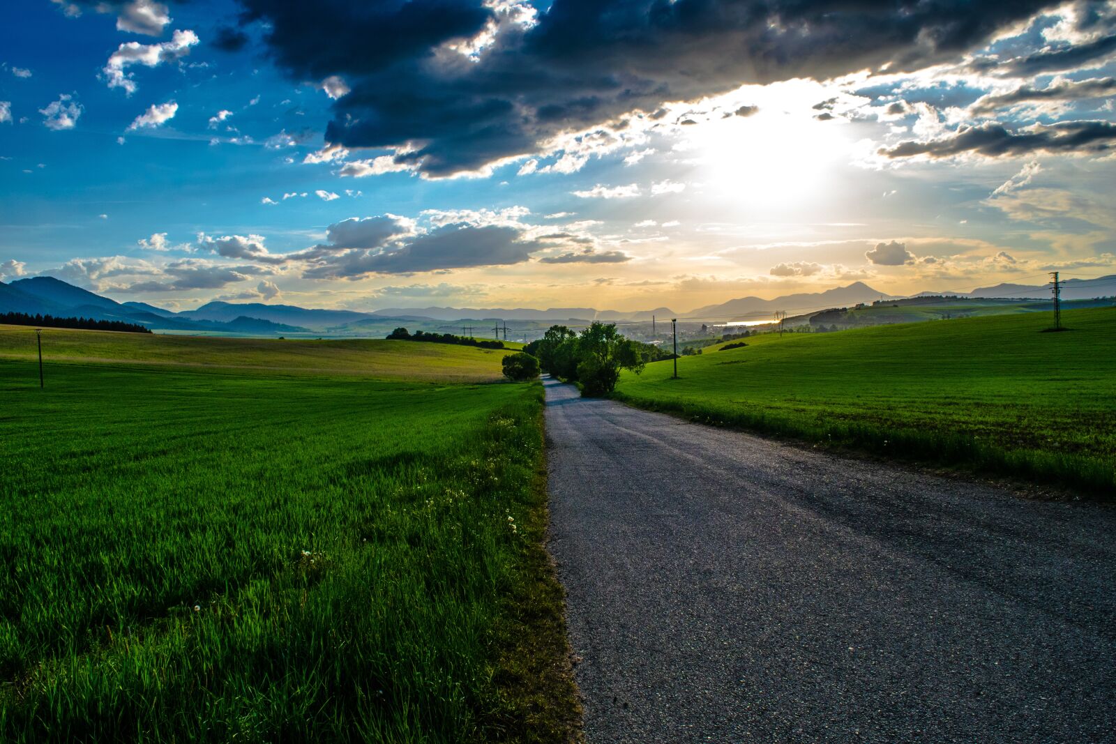 Nikon D3300 sample photo. Sun, path, meadow photography