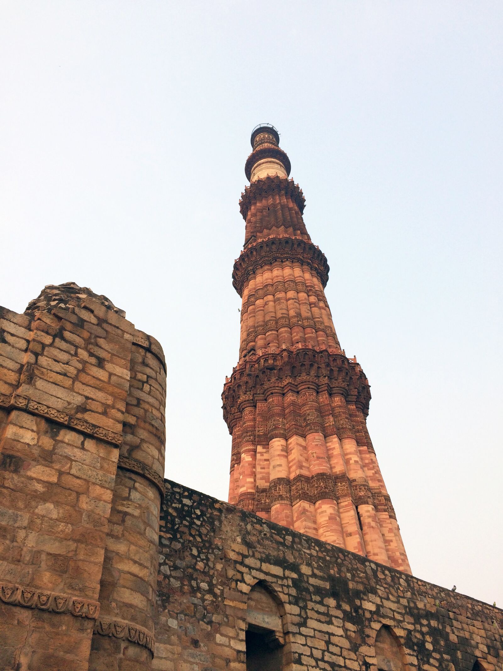 iPhone 5s back camera 4.15mm f/2.2 sample photo. Qutub minar, architecture, monument photography