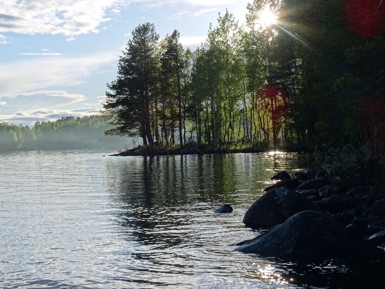 Sony DSC-HX400 sample photo. Karelia, lake, trees photography