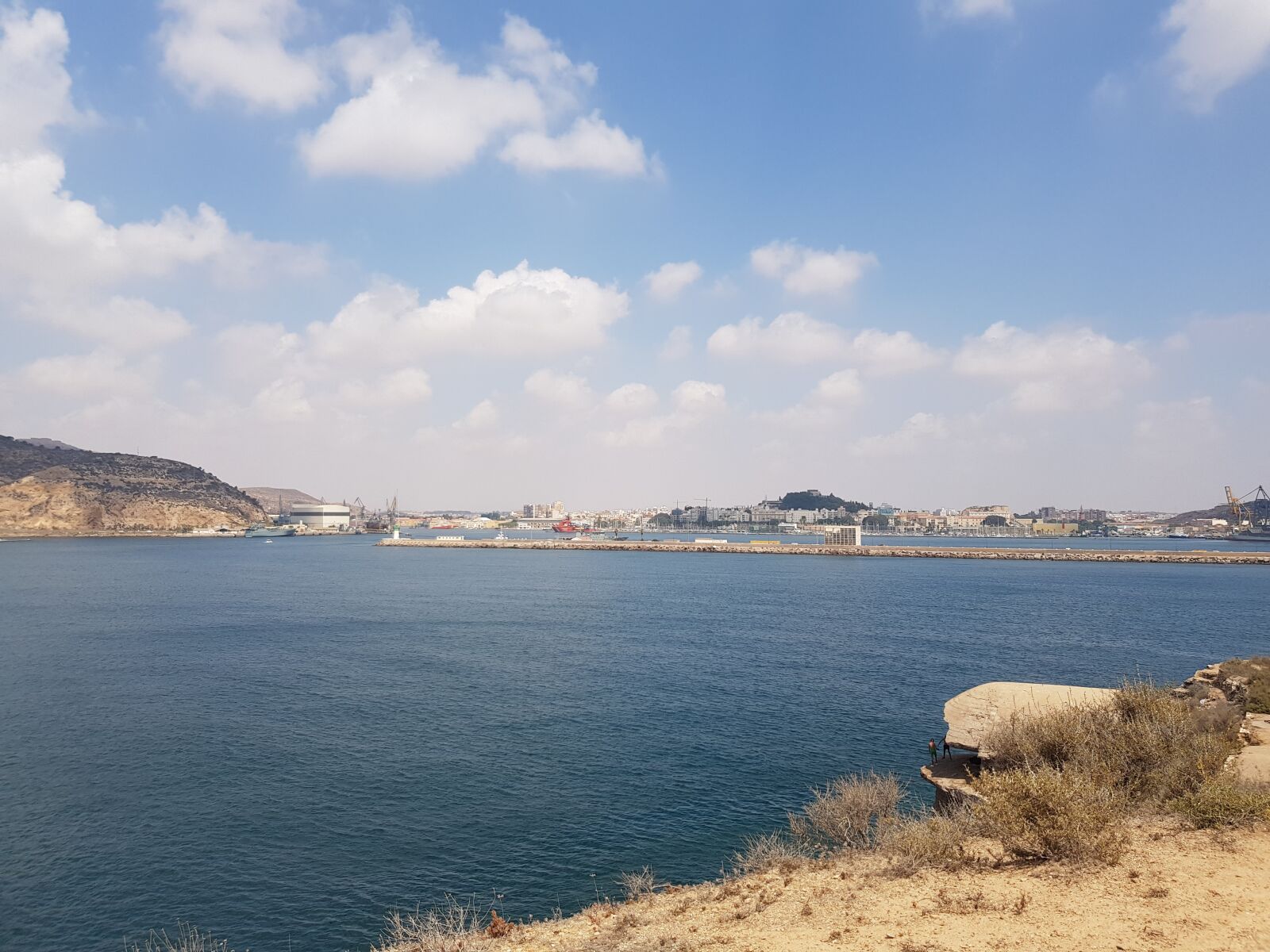 Samsung Galaxy S8+ sample photo. Spain, coast, cartagena photography