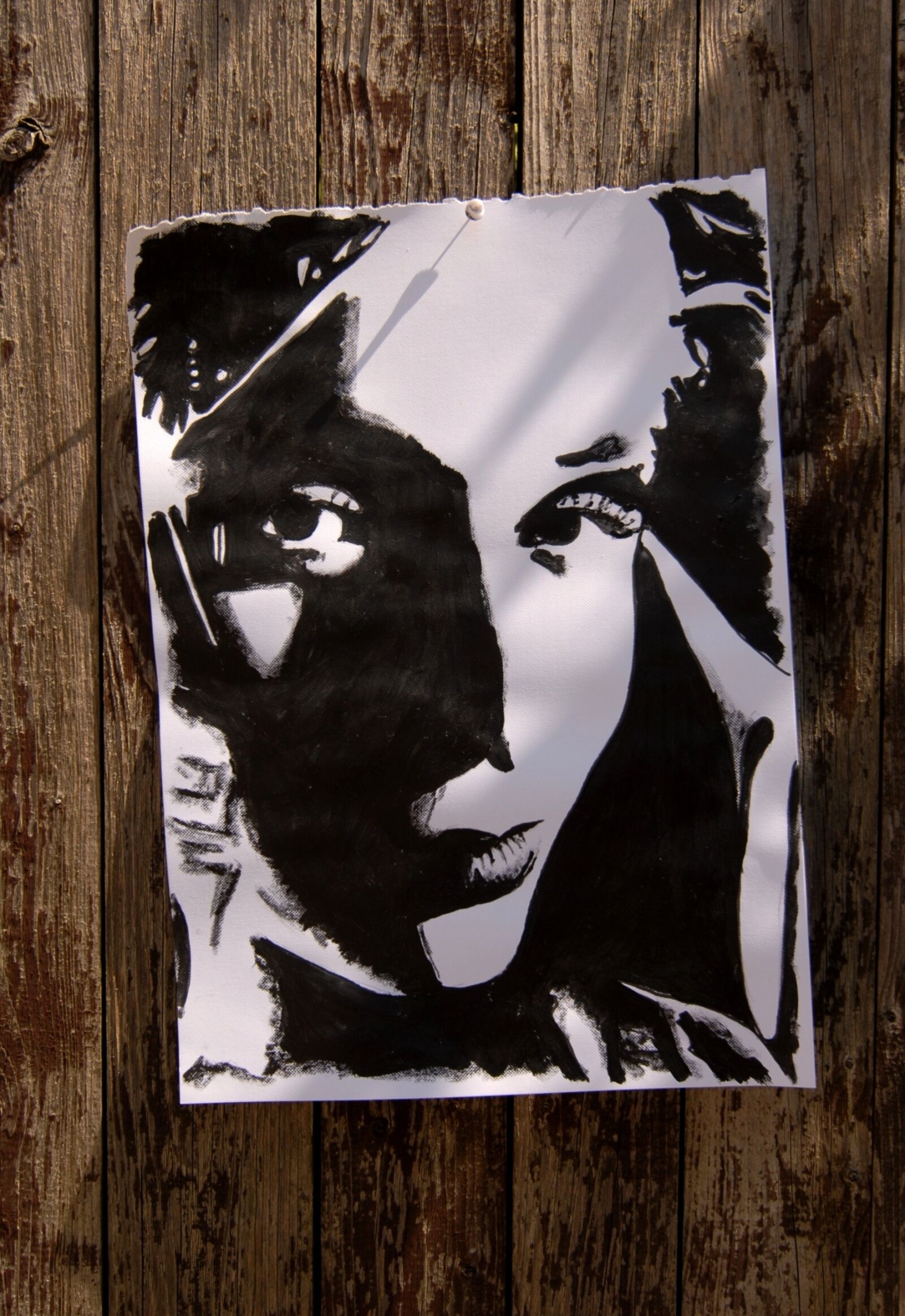 Nikon D200 sample photo. Painting, watercolor, face photography