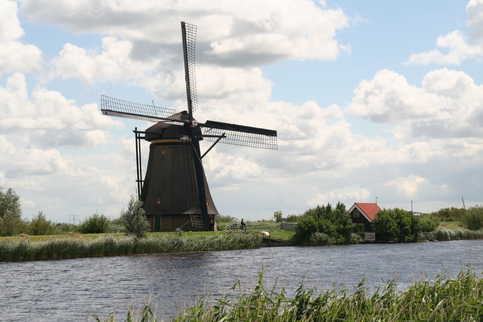 Canon EOS 350D (EOS Digital Rebel XT / EOS Kiss Digital N) sample photo. Mill, kinderdijk, netherlands photography