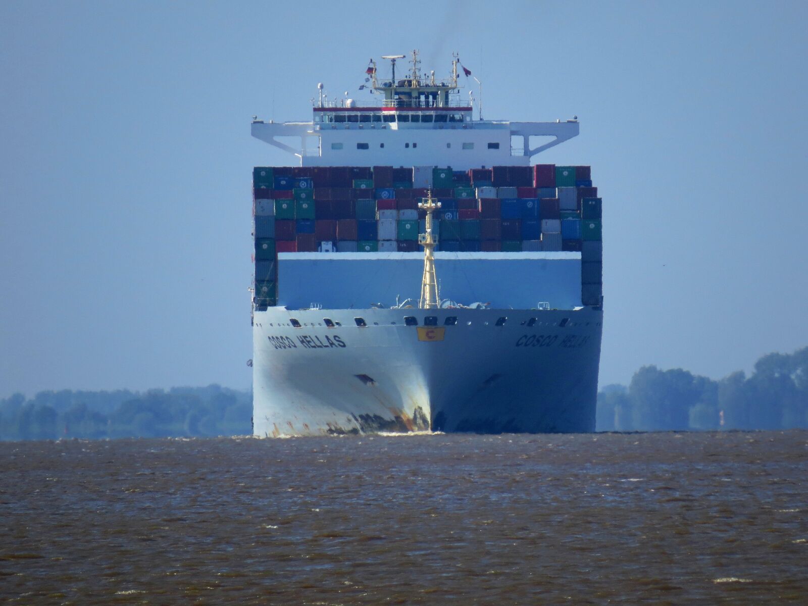 Canon PowerShot SX50 HS sample photo. Container, ship, maritime photography