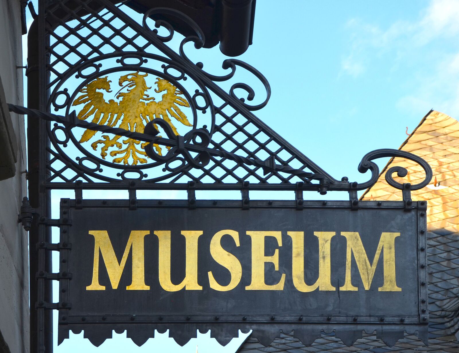 Nikon D5100 sample photo. Museum, shield, note photography
