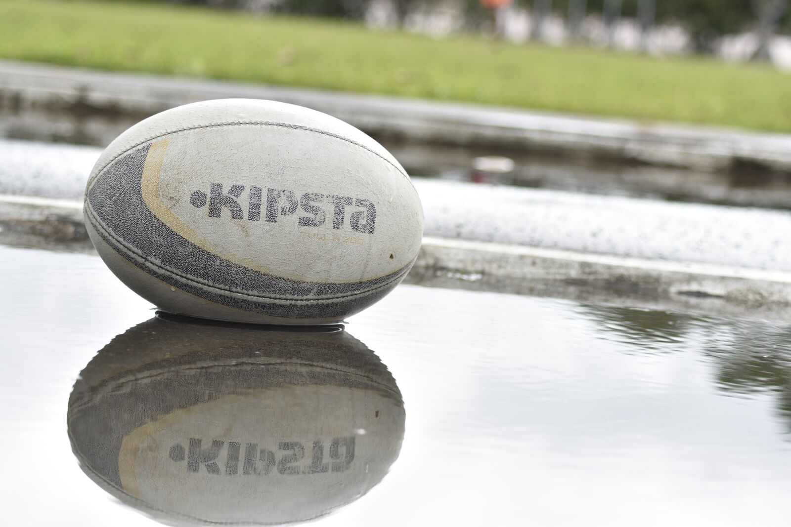 Nikon D3400 sample photo. Rugby, ball, water photography
