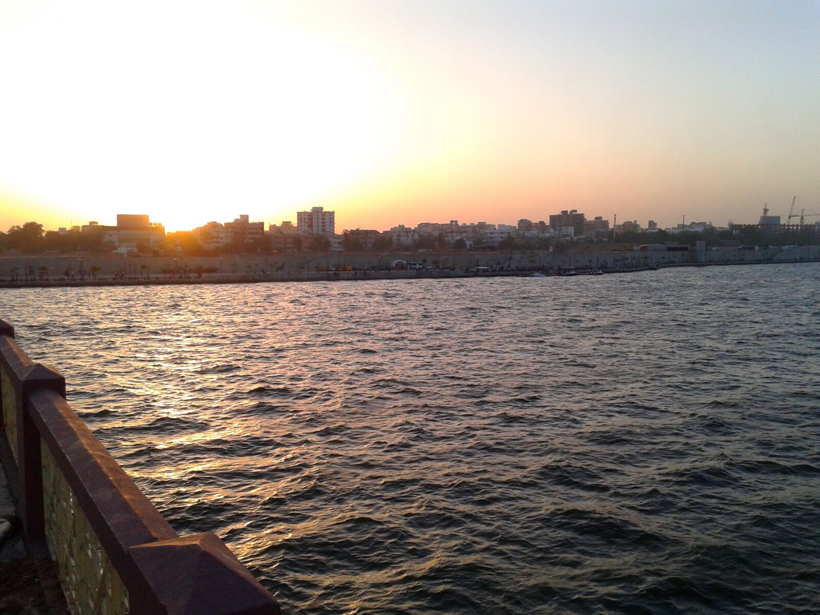Samsung Galaxy Core sample photo. Amdavad, sabarmati, river, sun photography