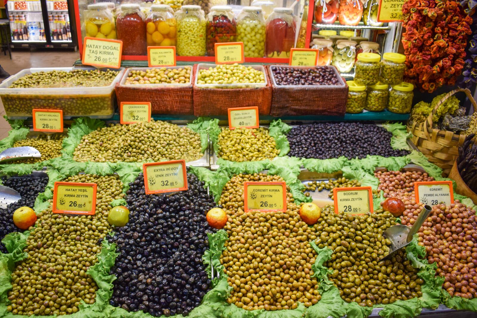 Nikon D5300 sample photo. Olives, market, food photography