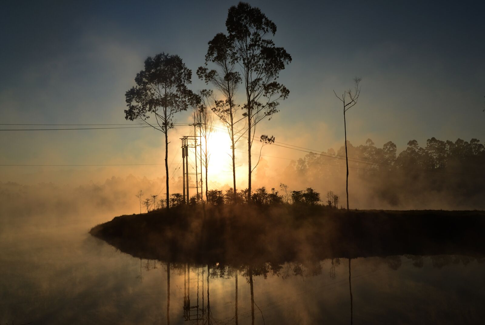 Nikon D3100 sample photo. Situ cileunca, lake, sunrise photography
