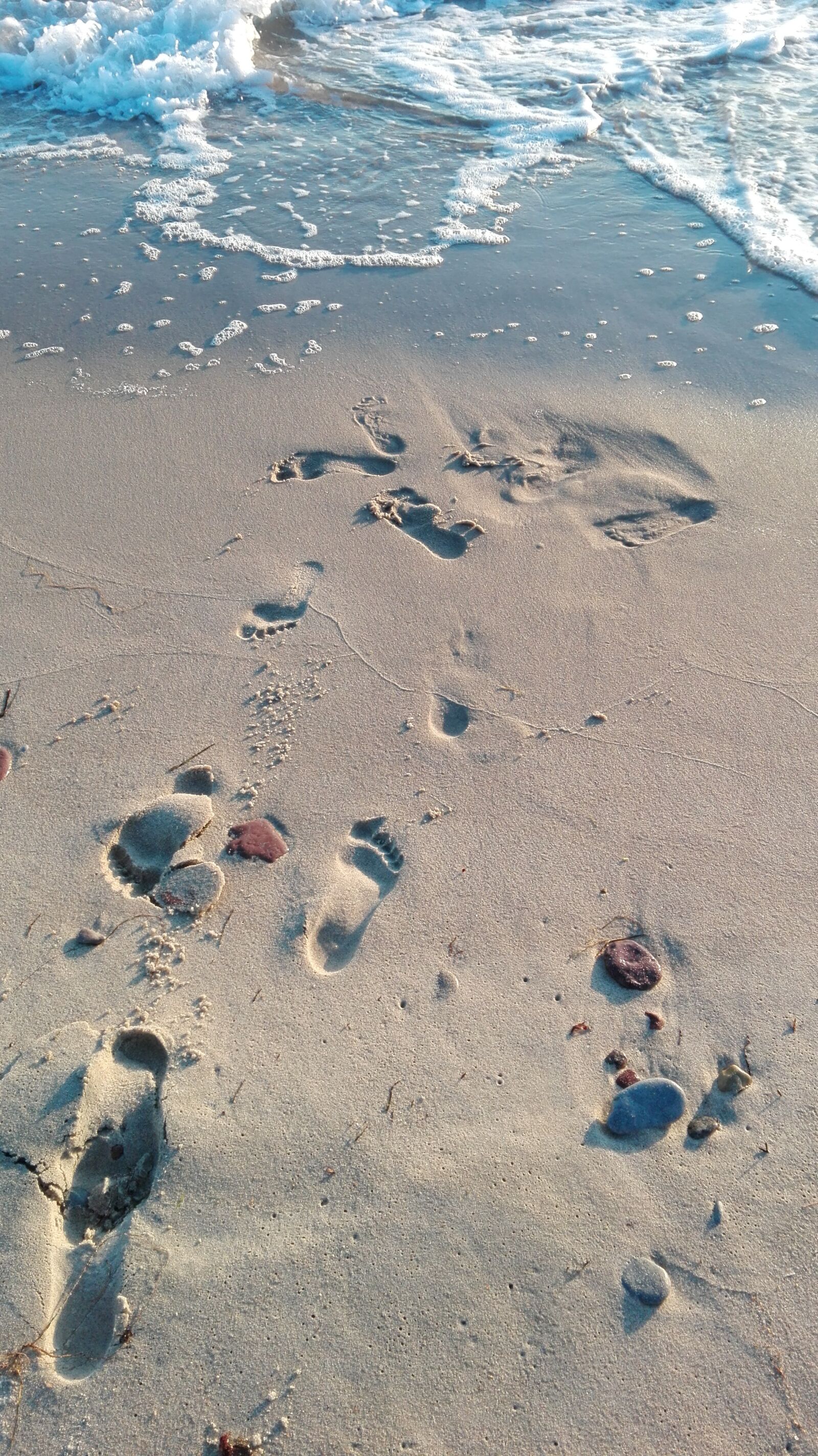 HUAWEI P8 Lite sample photo. Beach, traces, sea photography