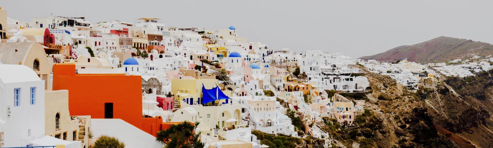 Panasonic Lumix DMC-G7 sample photo. Santorini, colors, colorful photography