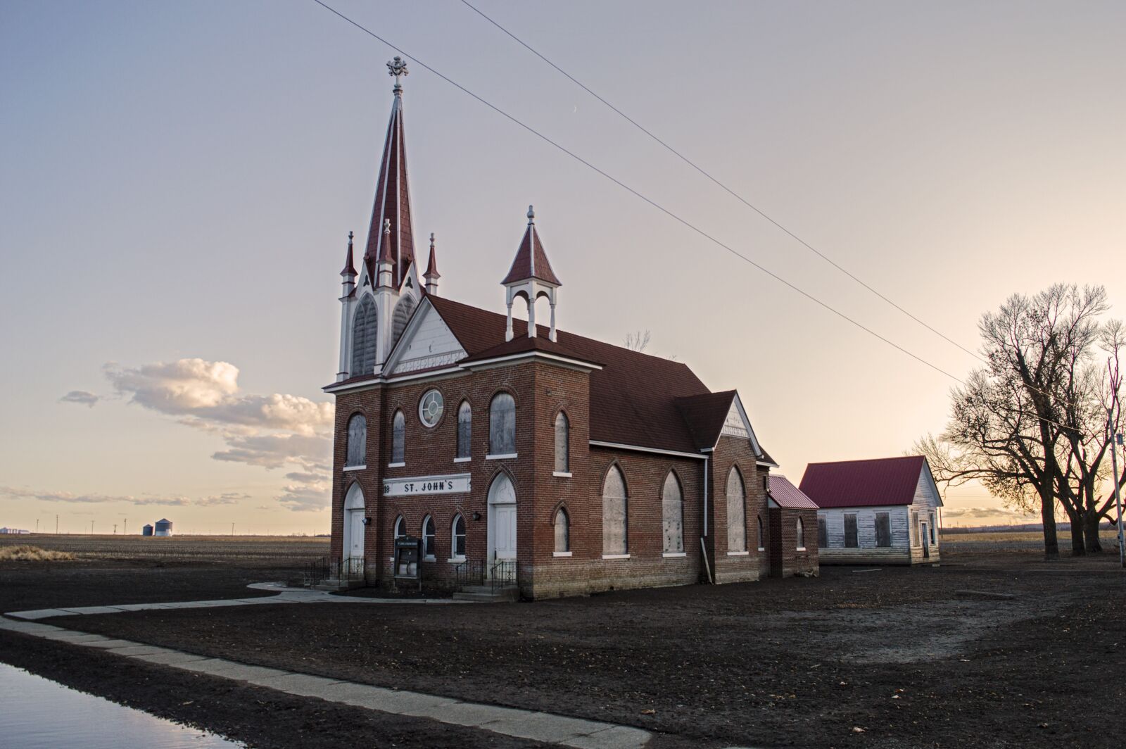 Nikon D3200 sample photo. Abandoned church, ghost town photography