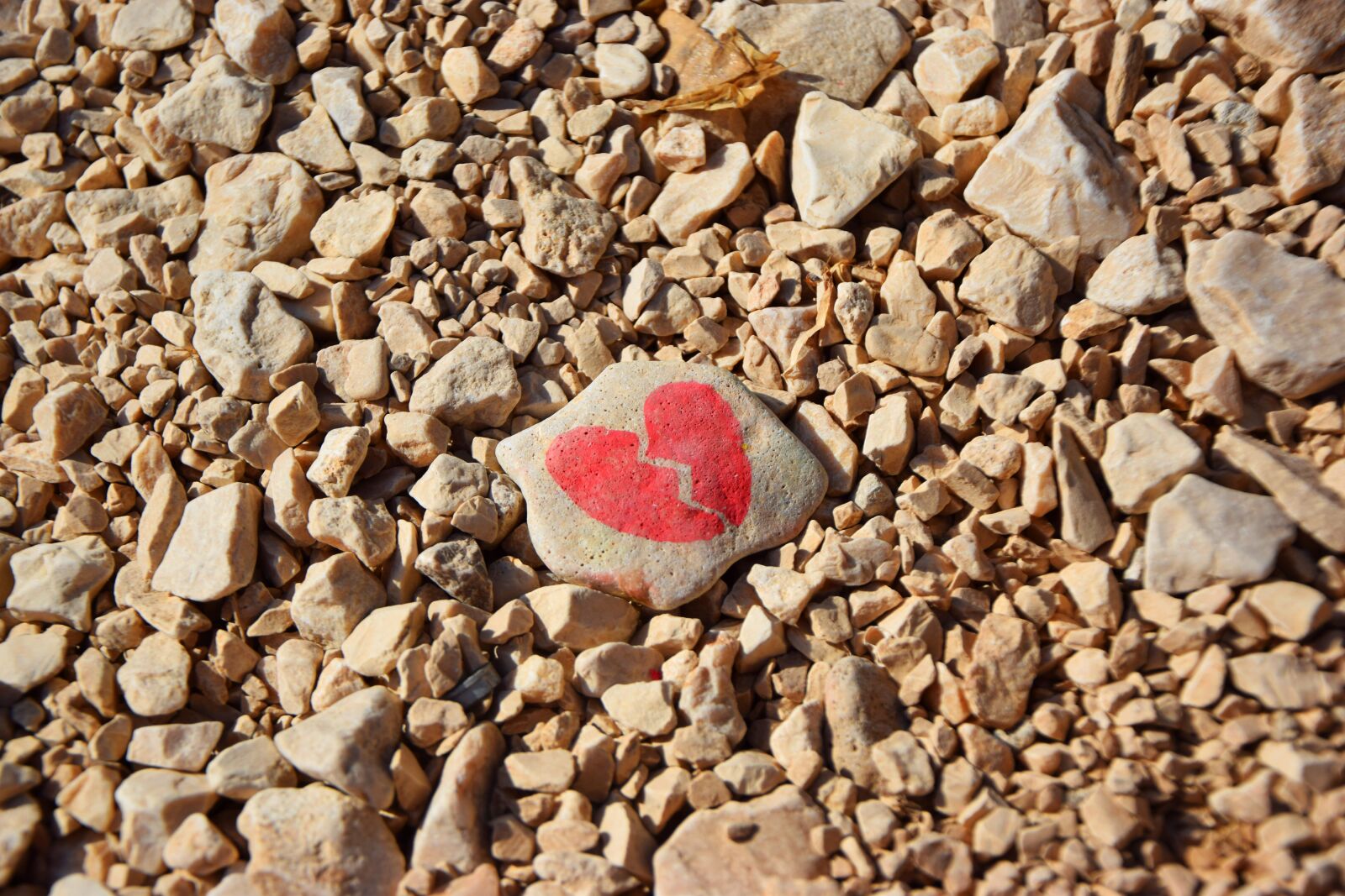 Nikon D3300 sample photo. Stone, heart, love photography