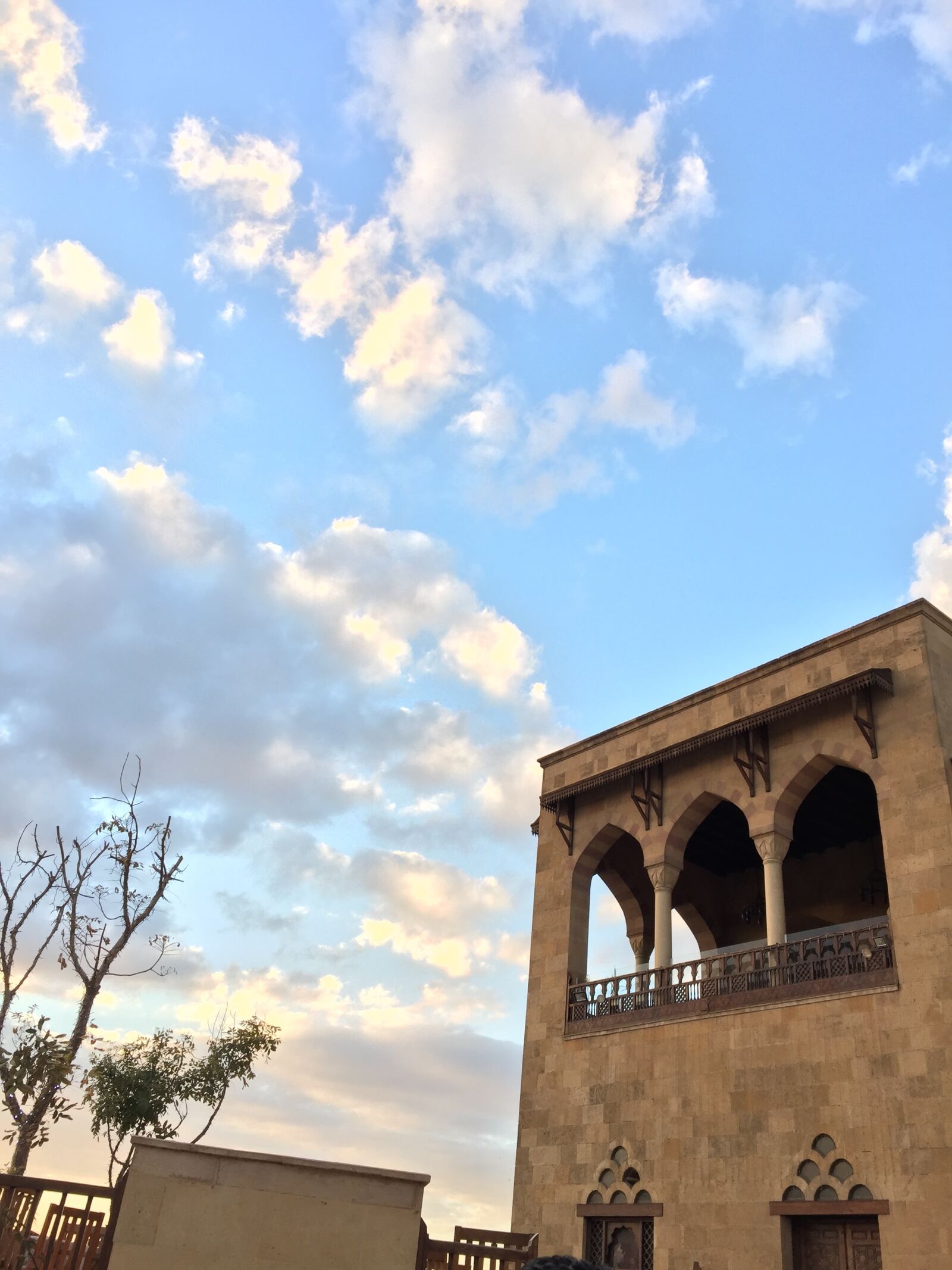 Apple iPhone 6 sample photo. Architecture, clouds, islamic, orange photography