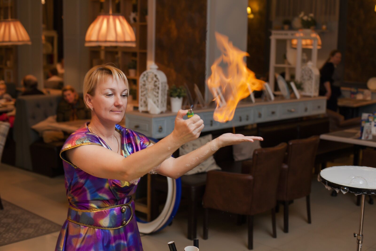 Canon EF 50mm F1.4 USM sample photo. Magic tricks, fire, flame photography