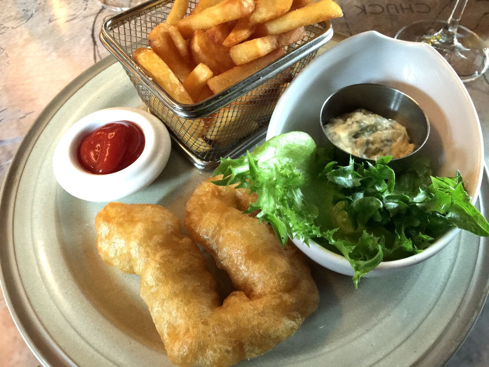 Apple iPhone 6 Plus sample photo. Fish, chips, food photography
