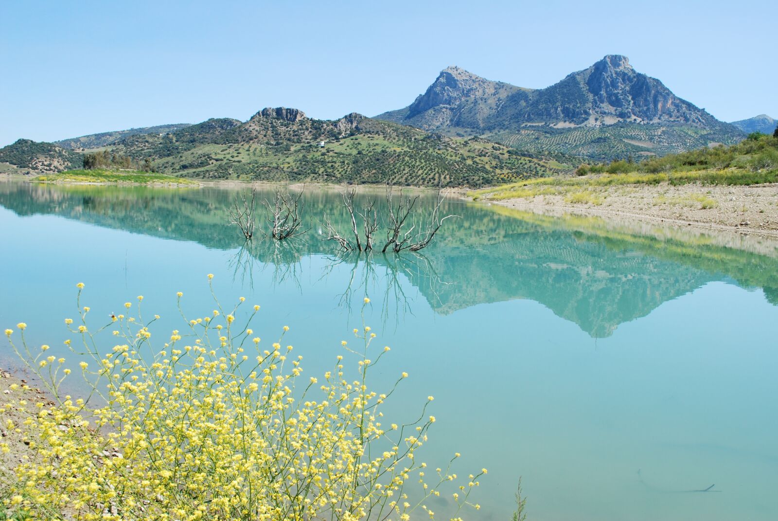 Nikon D60 sample photo. Lake, blue, andalusia photography