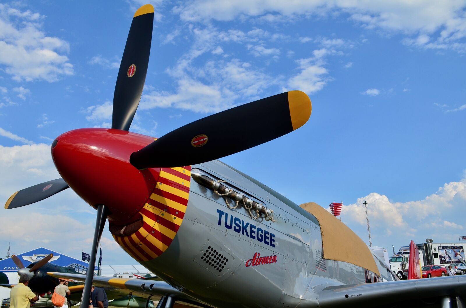 Nikon D5100 sample photo. P-51, mustang, fighter photography